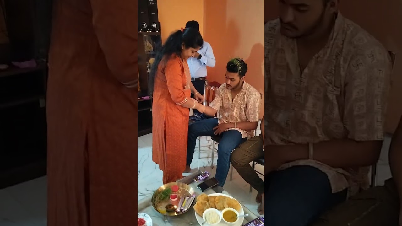 The love among siblings is divine ❤️. Tieing Rakhi to strengthen the relationship we share. 