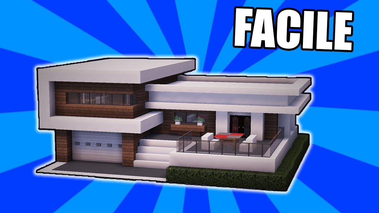 COME COSTRUIRE UNA CASA MODERNA BELLISSIMA! - Minecraft Tutorial  [FACILE]