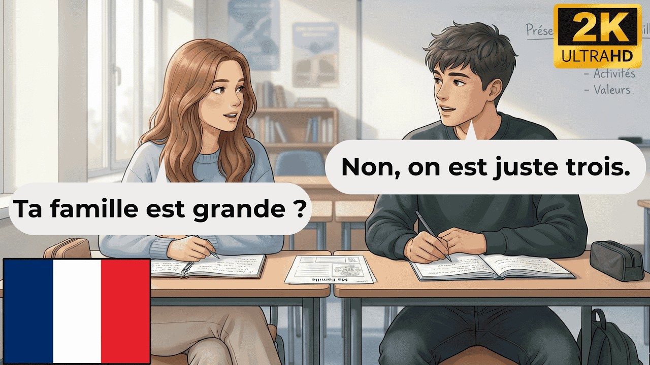 12 Minutes Talking About Your Family | Learn French Easy With DELF A1