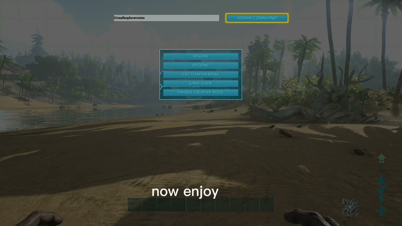 how to get all explorer notes in ark with cheats read description