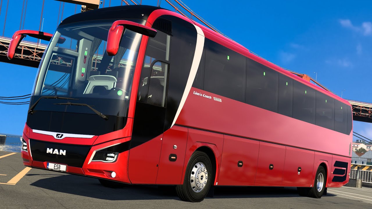 [ETS2 1.49] New MAN Lion's Coach 2023 | Best Top Most Realistic Bus Mod | Gameplay 4K
