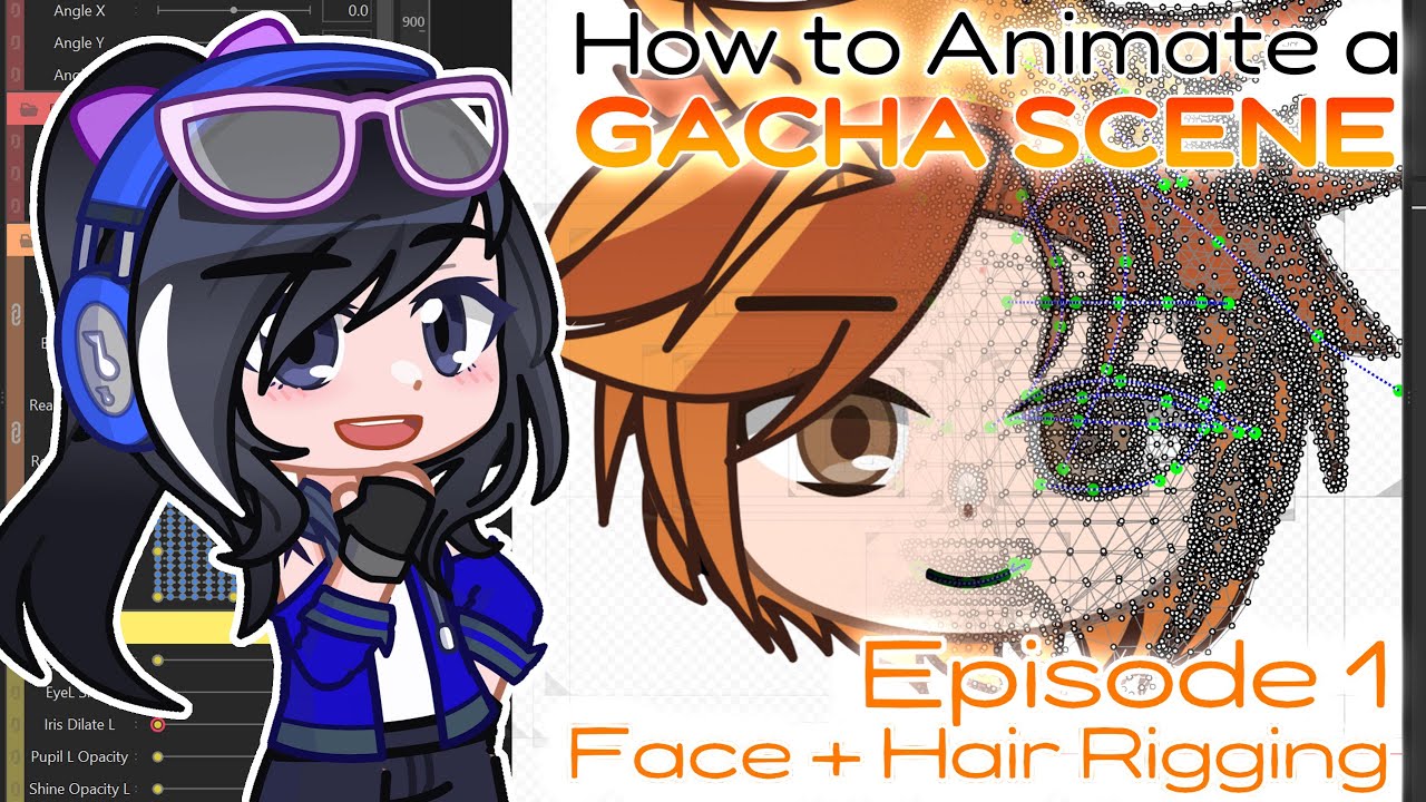 💎How To Animate A Gacha Scene: Live2D Tutorial Series | EP 1: Face + Hair Rigging
