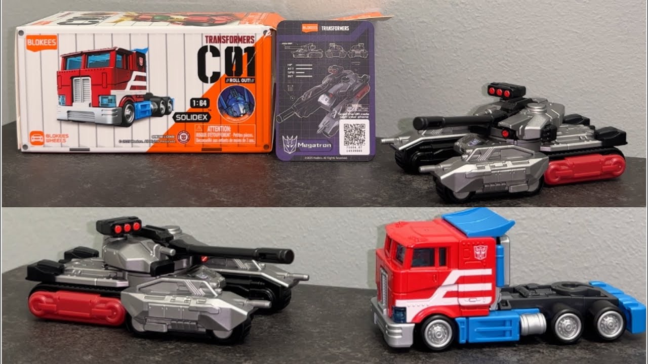 Потрясающий обзор танка Megatron из серии Transformers IDW. Набор колес Blokees Wheels C01.