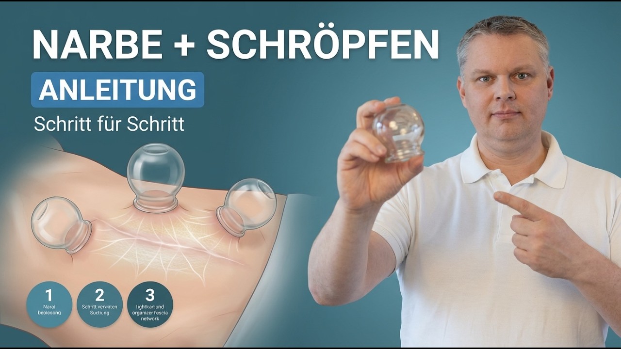 Wie Narbenentstörung mit Schröpfen funktioniert. Probiere es aus. Eine Anleitung.