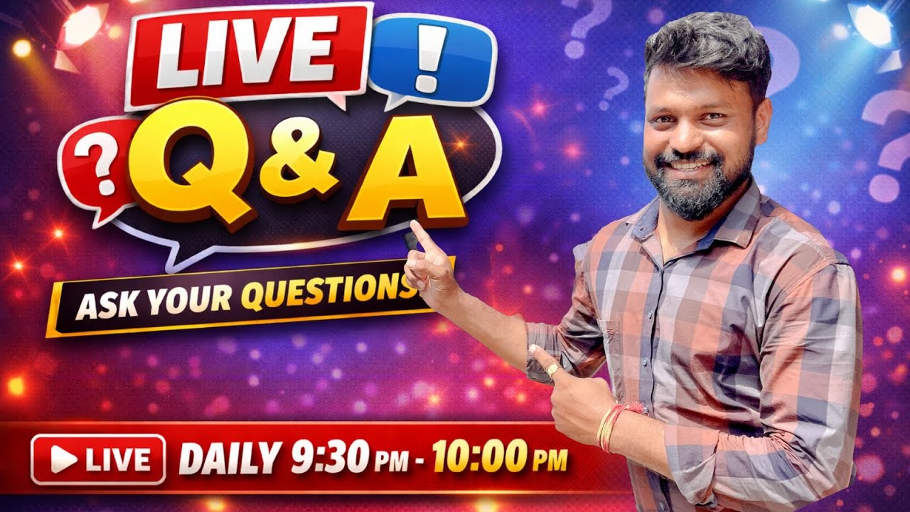 🔴 LIVE : Q AND A 16/03/2026