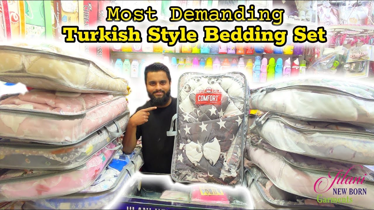 Turkish Style Export Quality Bedding Sets| Stylish Baby Bedding Set | Jilani New Born Garments