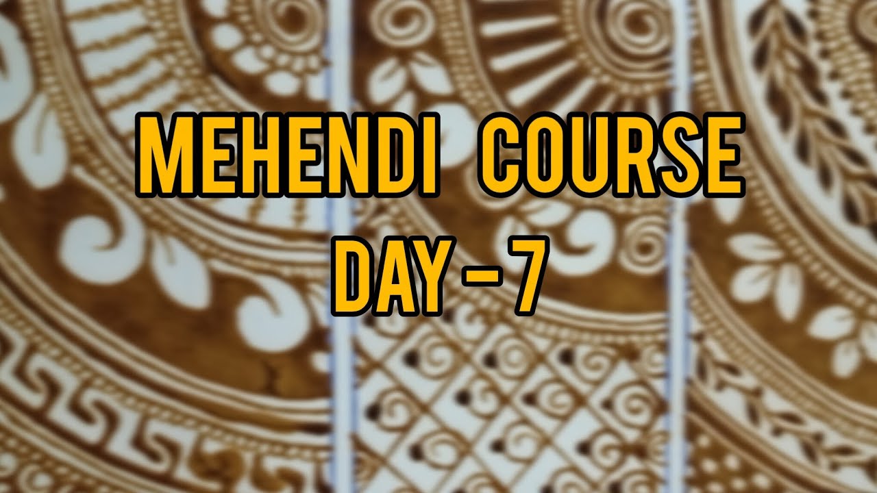Mehendi class day -7 type of Lotus. #mehendicourse #mehendiclasses #learning 