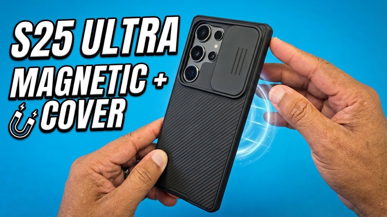 Nillkin for Samsung Galaxy S25 Ultra Magnetic Case with Camera Cover!