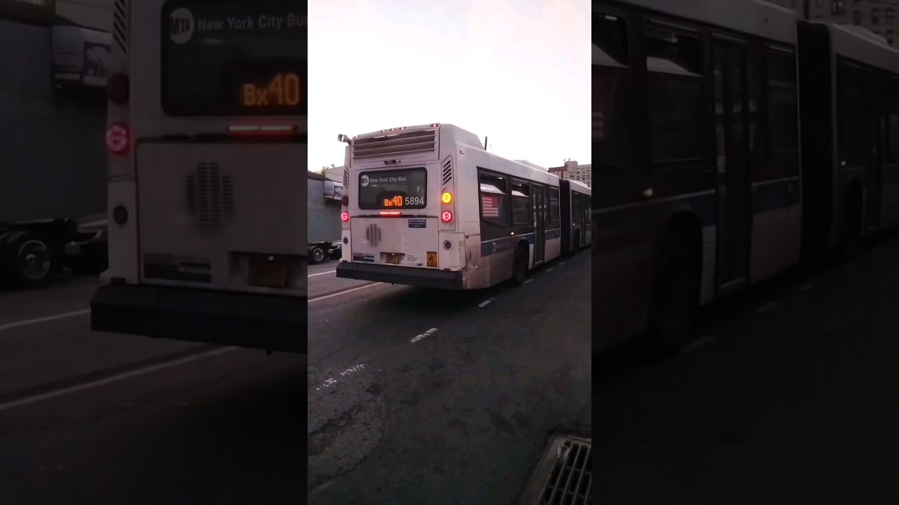 MTA NYC BUS: 5894 Bx40 @ 180th & Webster 