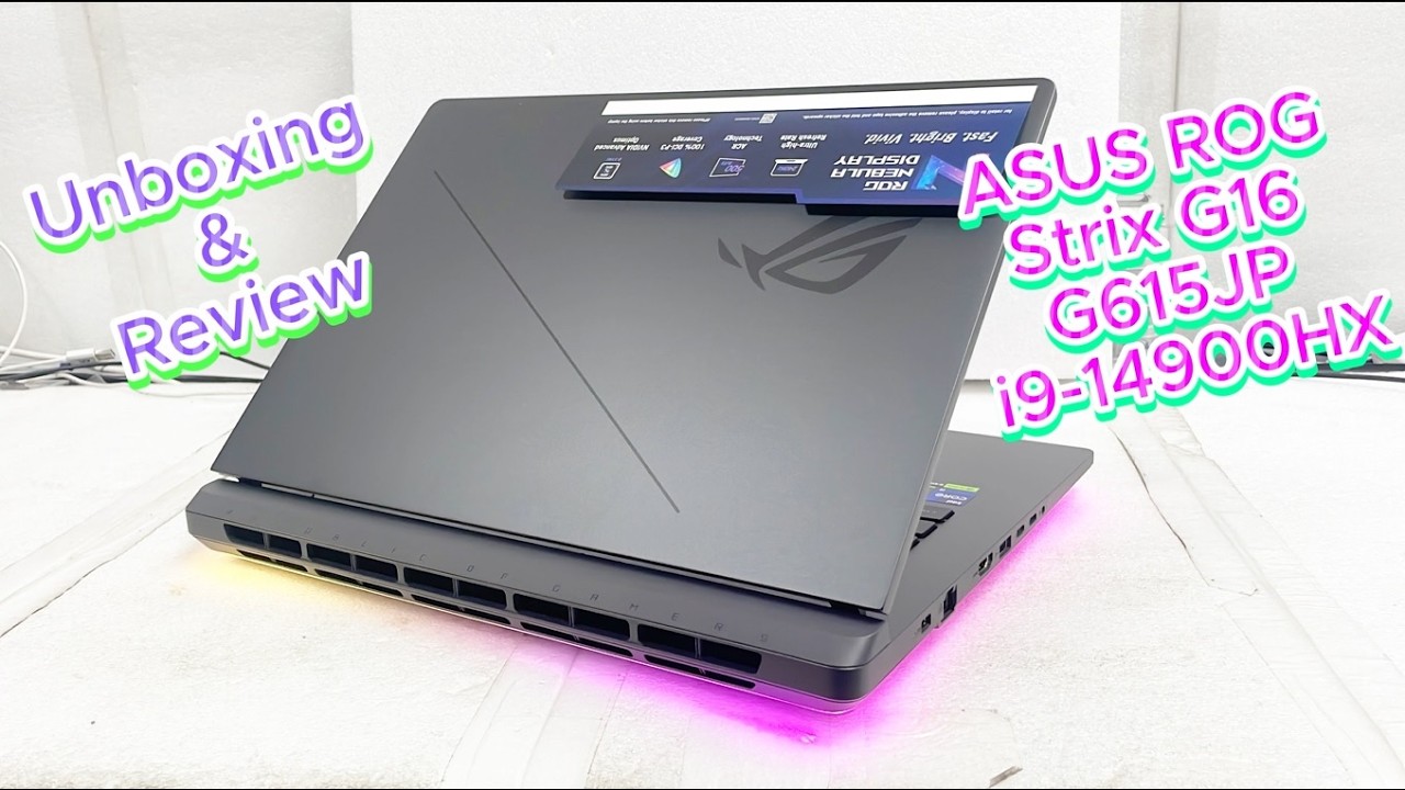 ASUS ROG Strix G16 G615JPR i9-14900HX Unboxing & Review | RTX 5070 8GB Gaming Laptop