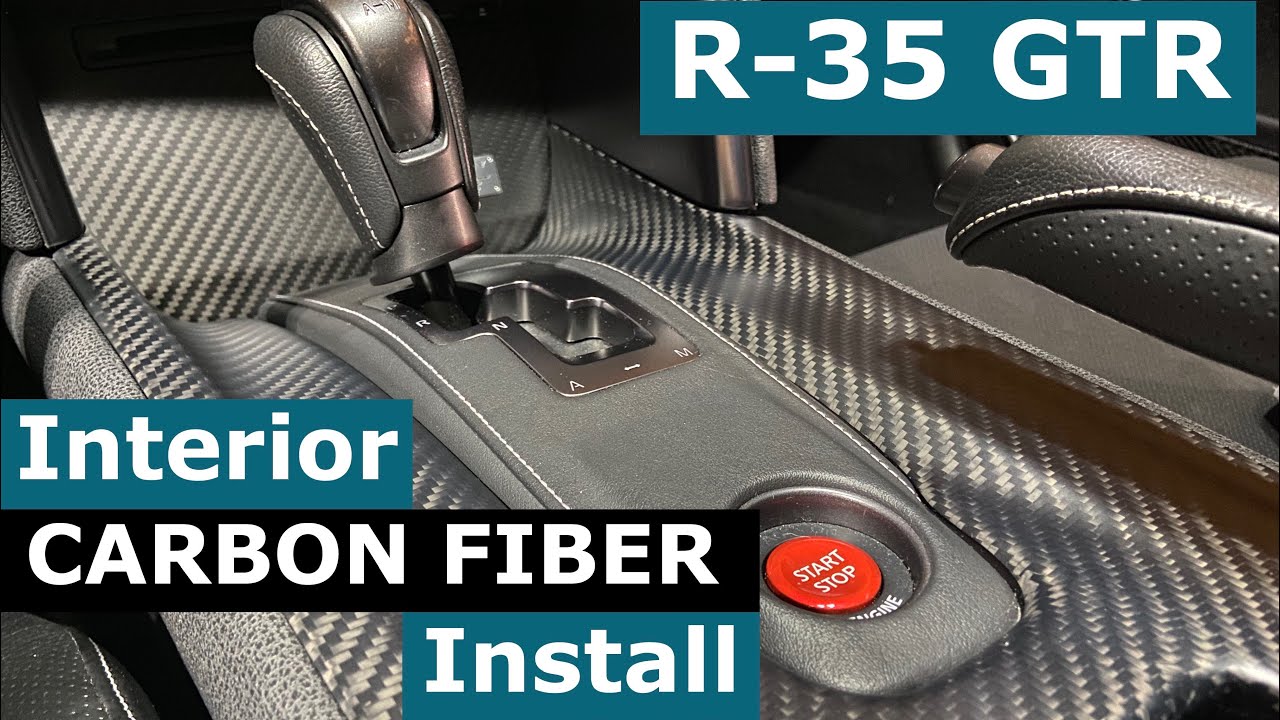 Nissan GTR R35 Carbon Fiber Interior * UPGRADE * RSW * Review and Install of Carbon Fiber Panels