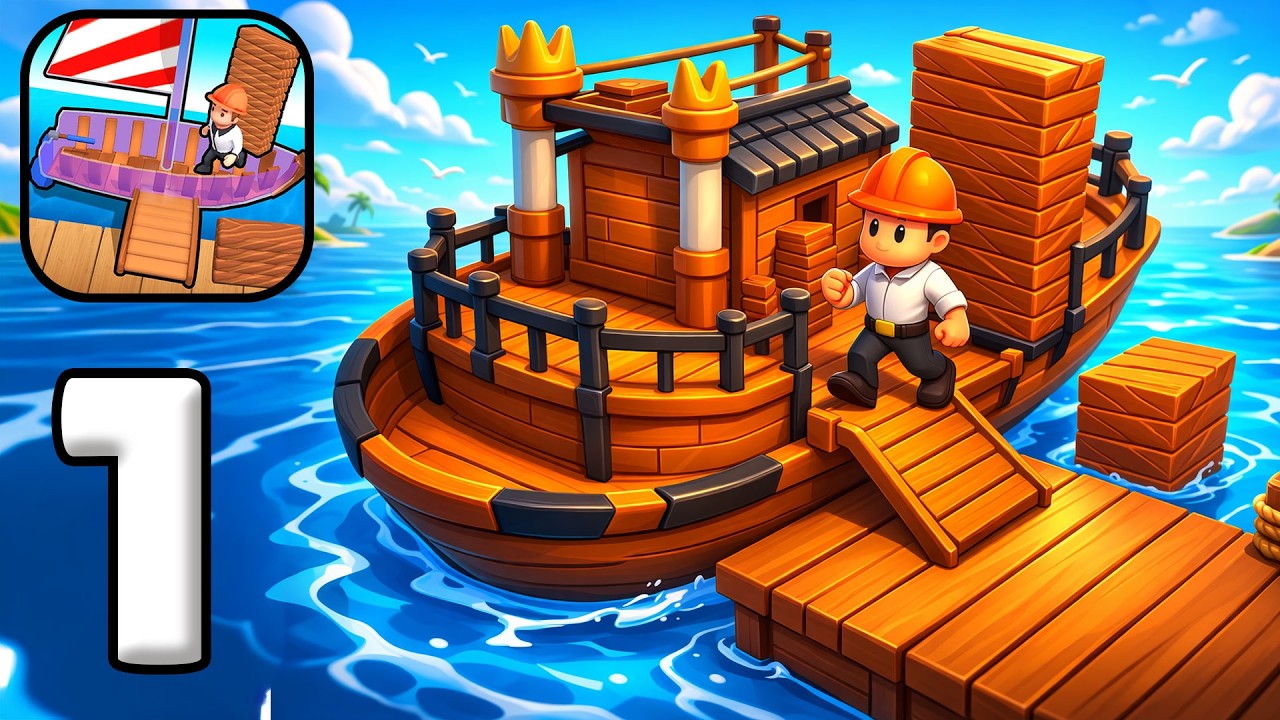 Ship Craft Build & Rule the Seaport 🚢 Epic Port Builder Gameplay Walkthrough Part 1 (iOS Android)