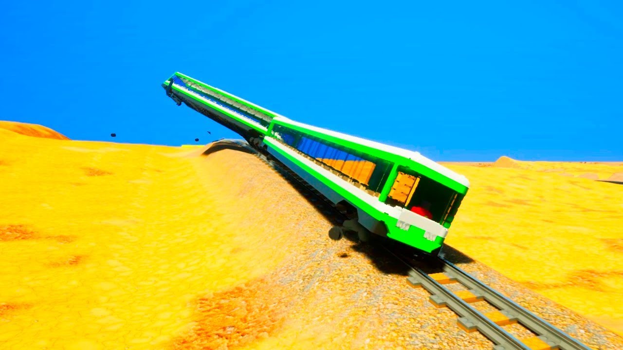 LEGO TRAIN VS TRAIN CRASH! №2 - Brick Rigs
