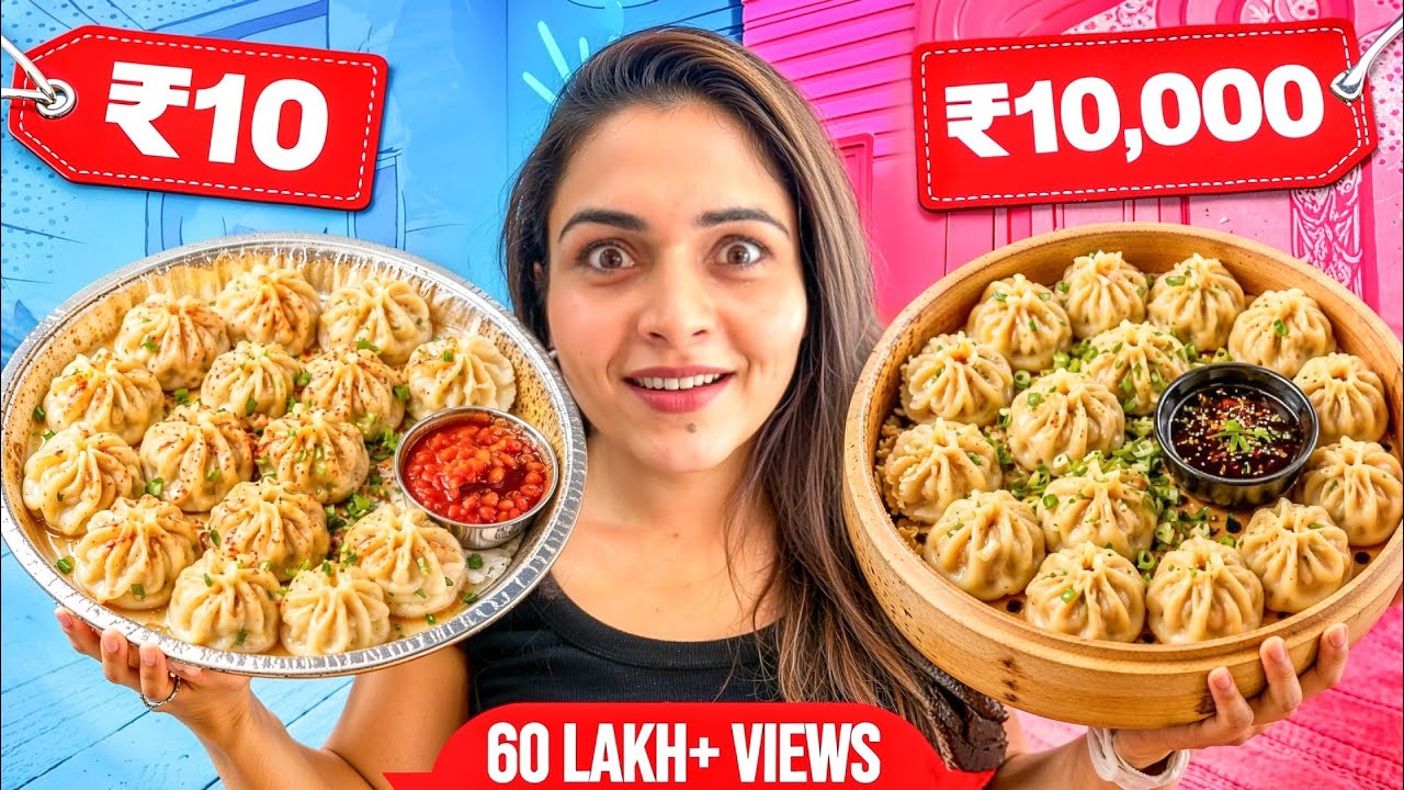 🥟🥟 Eating ONLY MOMOS For 24 Hours 🥟🥟