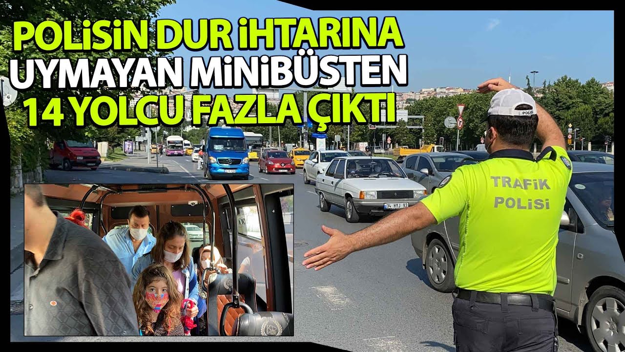 İstanbul’da Polisle Tıka Basa Dolu Minibüs Arasında Nefes Kesen Kovalamaca Kamerada