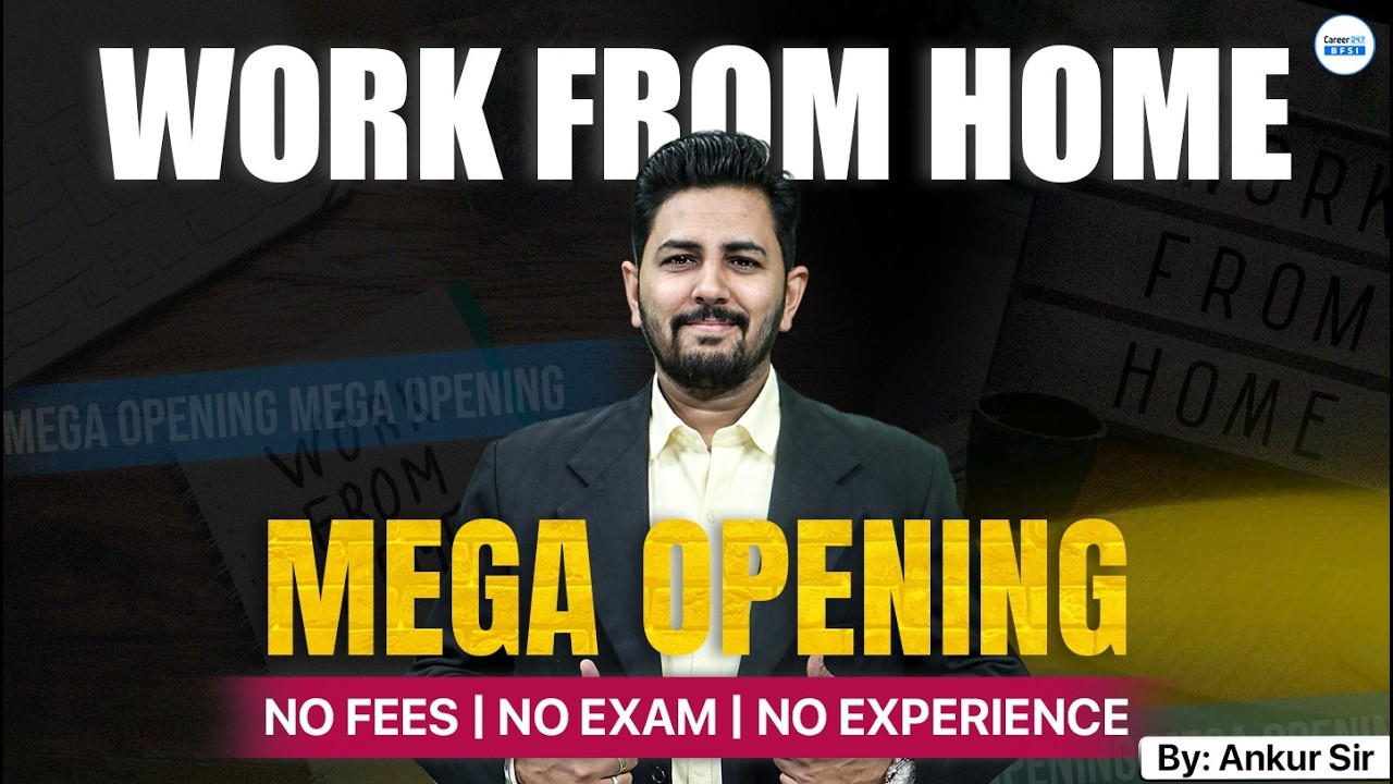 Work From Home Jobs 2026 | Latest Hiring for Freshers | Full Details | By Ankur Sir
