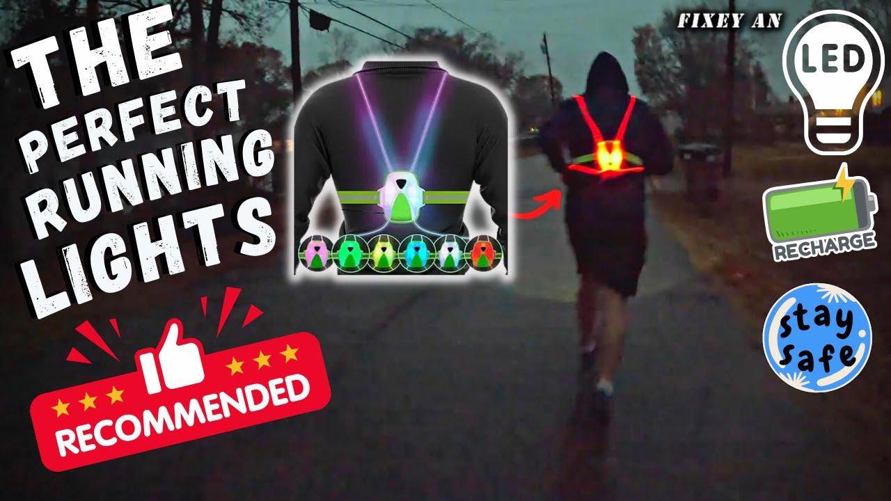 Safety Running Light for Runners,Wakers,Biking LED 6 Multicolor - Review