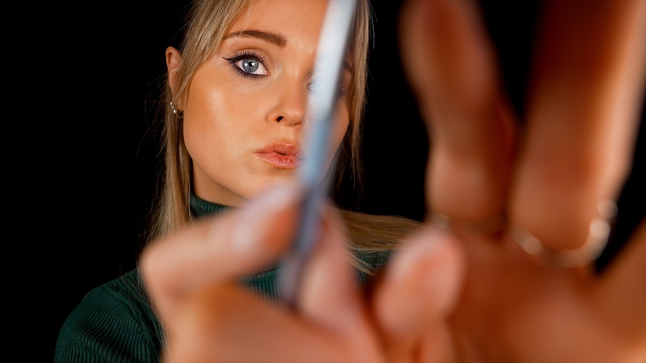 ASMR | Snipping, plucking, brushing & tinting your EYEBROWS