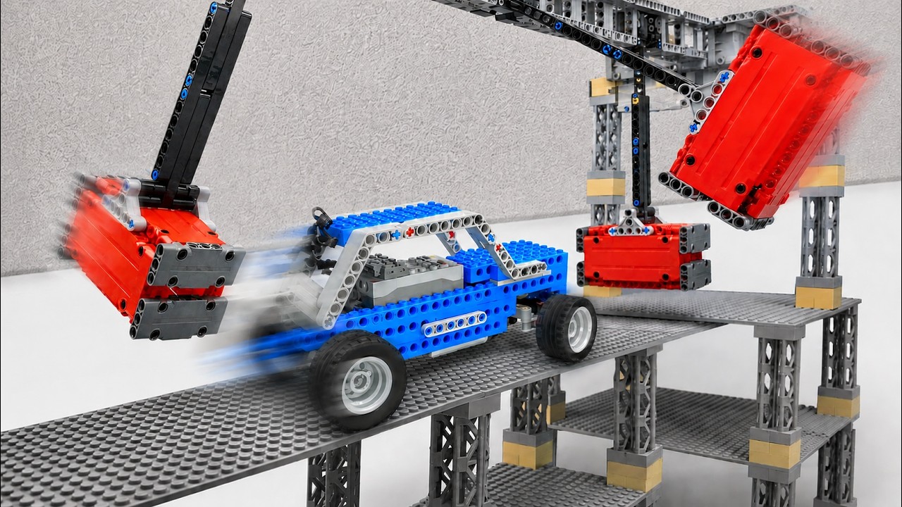 Улучшенные машины LEGO, способные выдержать огромные молоты | FM Lego Technic