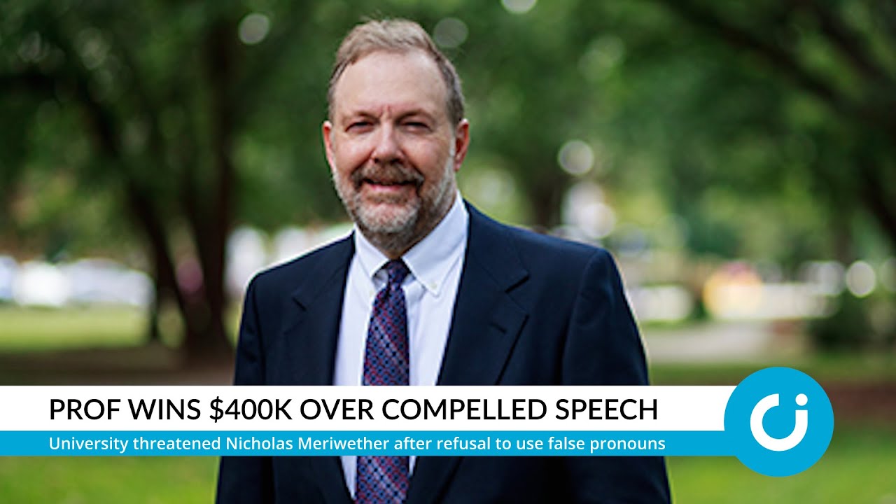 Prof wins $400k over compelled speech