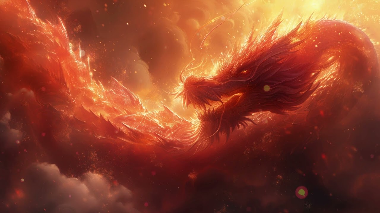 The Dragon Meditation | Healing Vibrations + 777Hz, Fire Sounds | Ignite Your Flame & Be Empowered 🔥