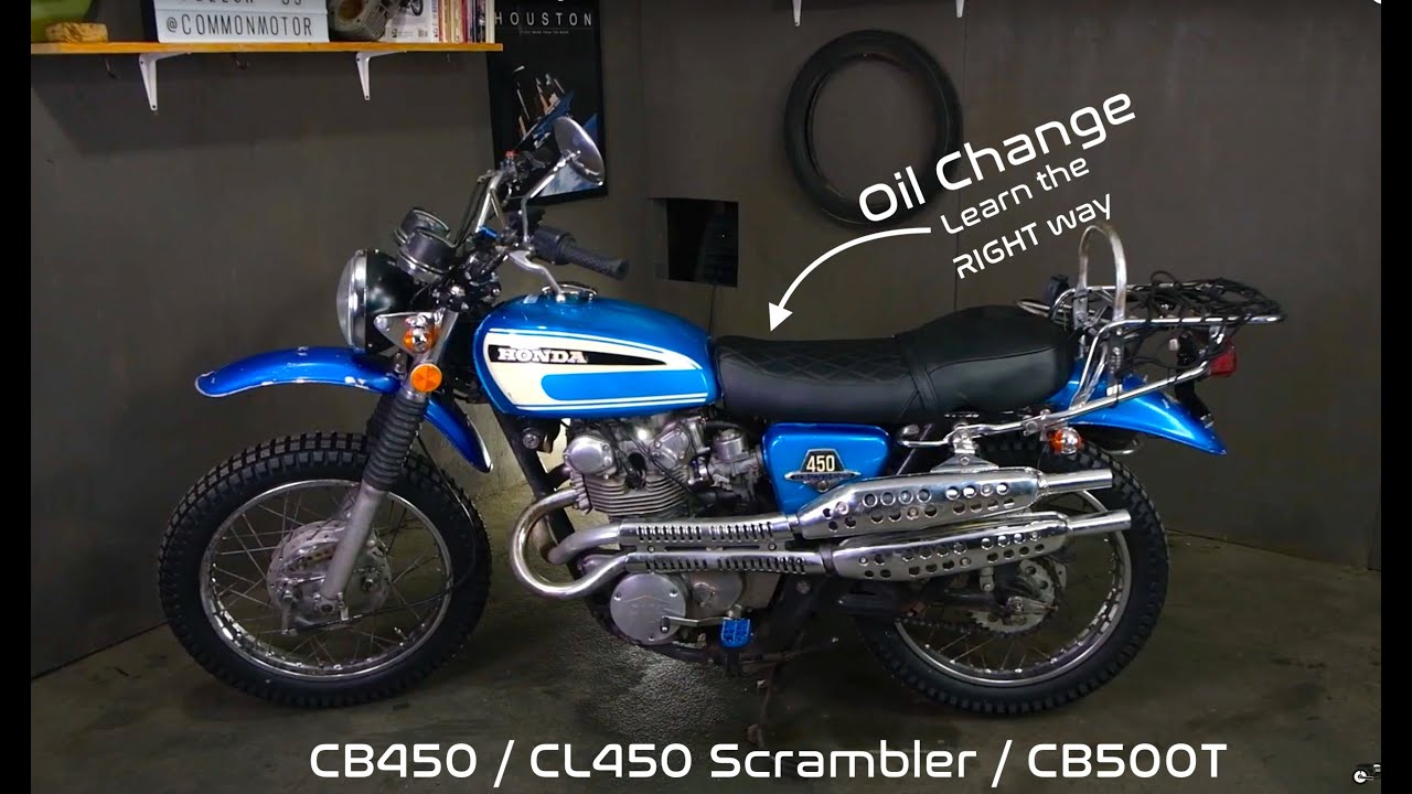 Jak wymienić olej w zabytkowym silniku Hondy CB450, CL450 i CB500T