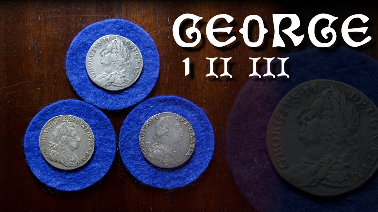 A Trio Of George I, II, III Shillings | Georgian Milled Coins