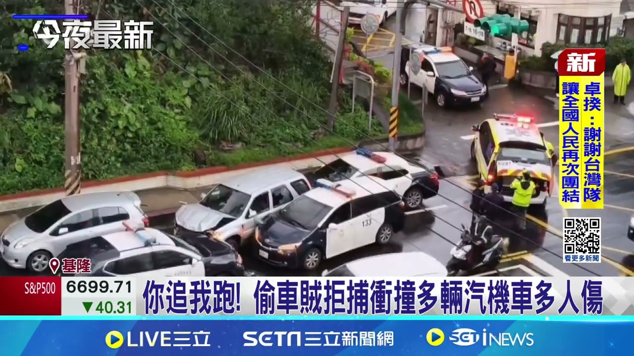 偷車賊拒捕連撞17車 警跨區圍捕破窗逮人 你追我跑! 偷車賊拒捕衝撞多輛汽機車多人傷｜三立新聞網 SETN.com