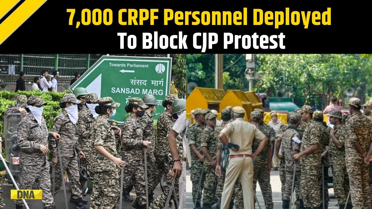 CJP Protest: 7,000 CRPF Personnel Rushed To Capital Ahead Of CJP's Oct 10 March