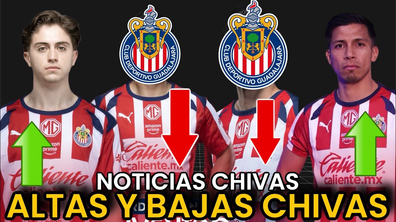 🚨TOP 6 ALTAS y BAJAS OFICIALES de CHIVAS INVIERNO 2026 | TRANSFERENCIAS CHIVAS