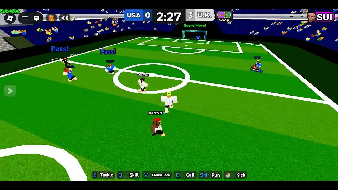 Roblox Team Soccer: 6 Goals clean sheet and reach 4800 goals