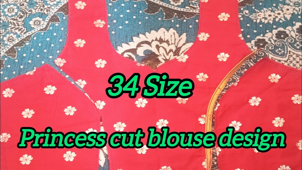 Princess cut blouse cutting and stitching /princess cut blouse design