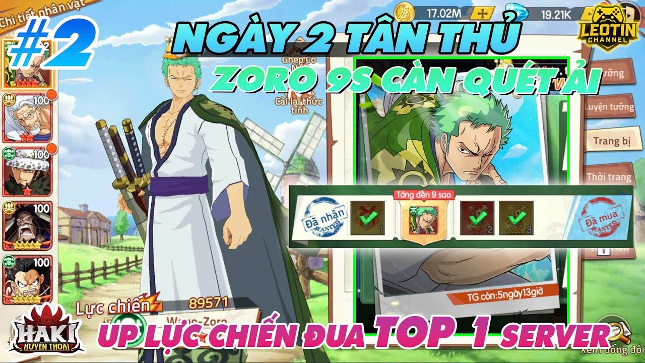 HAKI HUYỀN THOẠI - #2 TIẾP TỤC NẠP 8M ÚP ZORO WANO 9SAO TĂNG MẠNH LỰC CHIẾN - ĐUA TOP 1 SV