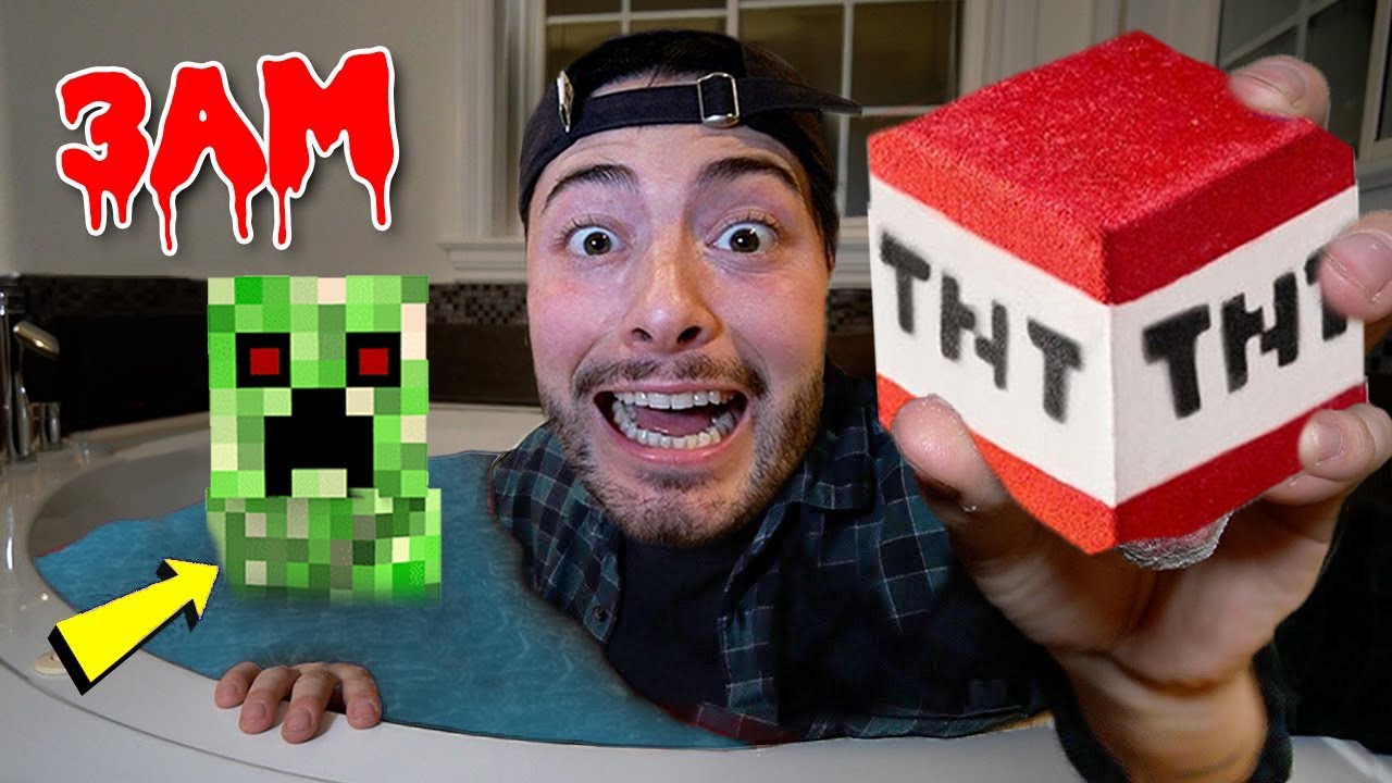 DO NOT USE ALL MINECRAFT BATH BOMBS AT 3 AM!!