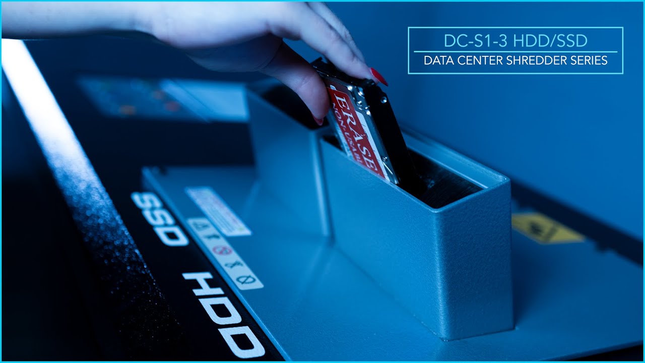 DC-S1-3 HDD/SSD Data Center Shredder Commercial