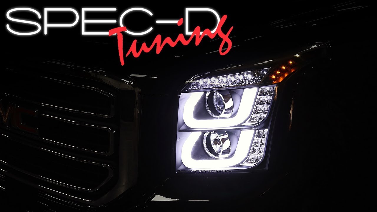 SPECDTUNING INSTALLATION VIDEO: 2015-2018 GMC YUKON/YUKON XL PROJECTOR HEADLIGHTS