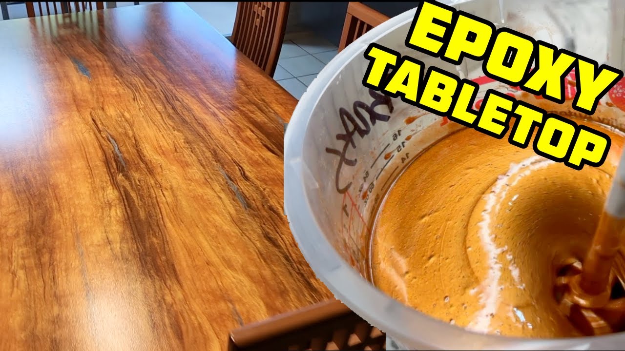 Extreme Tabletop Epoxy Makeover | Epoxy Wood Grain | Epoxy Countertops