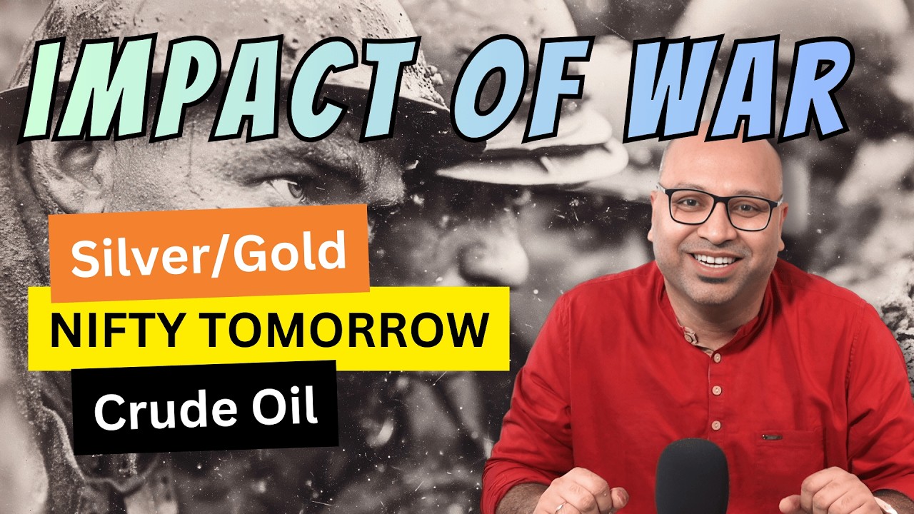 Impact of Iran Israel War on Silver Gold NIFTY and Crude oil price surge