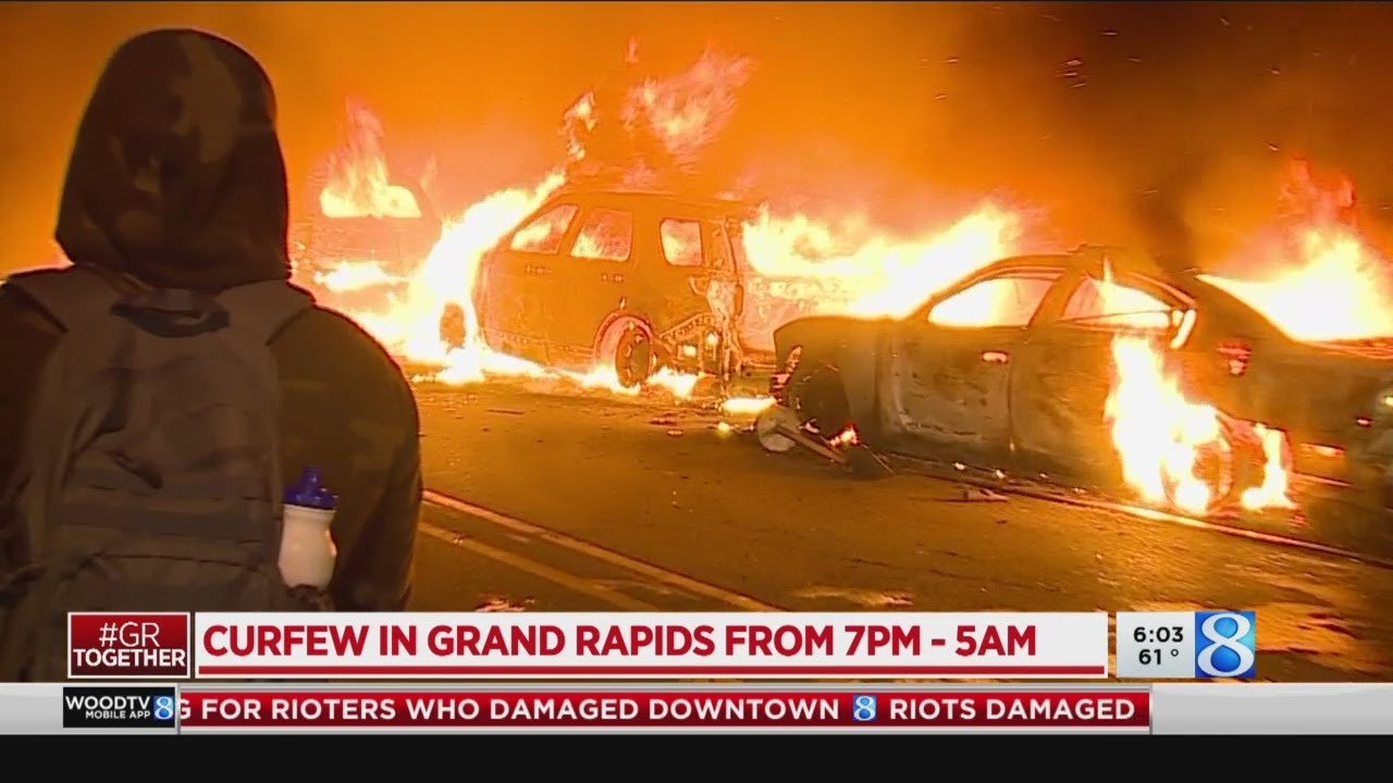 Grand Rapids calls up National Guard, enacts curfew after riots