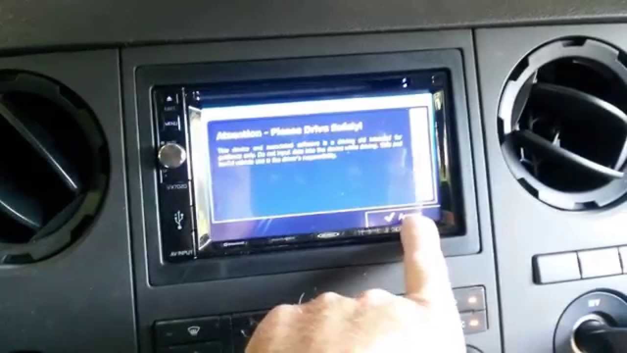 Jensen VX7020 In-Dash DVD/NAV/BLUETOOTH installed in 2012 Ford F250
