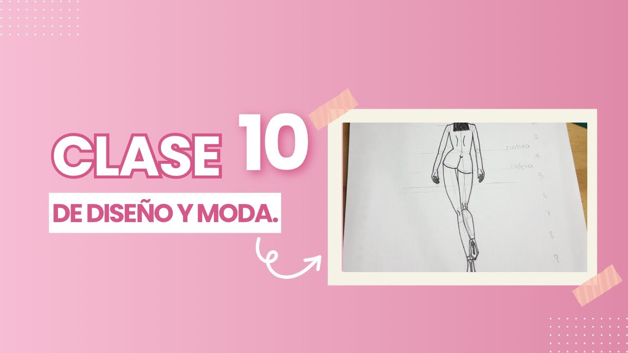 Figurín de espalda / Boceto de espalda / Aprende a coser / Clases de Diseño y Moda / Paoly Alonzo