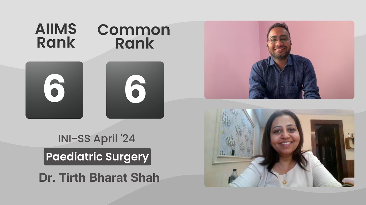 INI-SS Apr &rsquo;24 Paediatric Surgery, AML 6, CML 6 Dr Tirth with Dr. Shweta Sharma