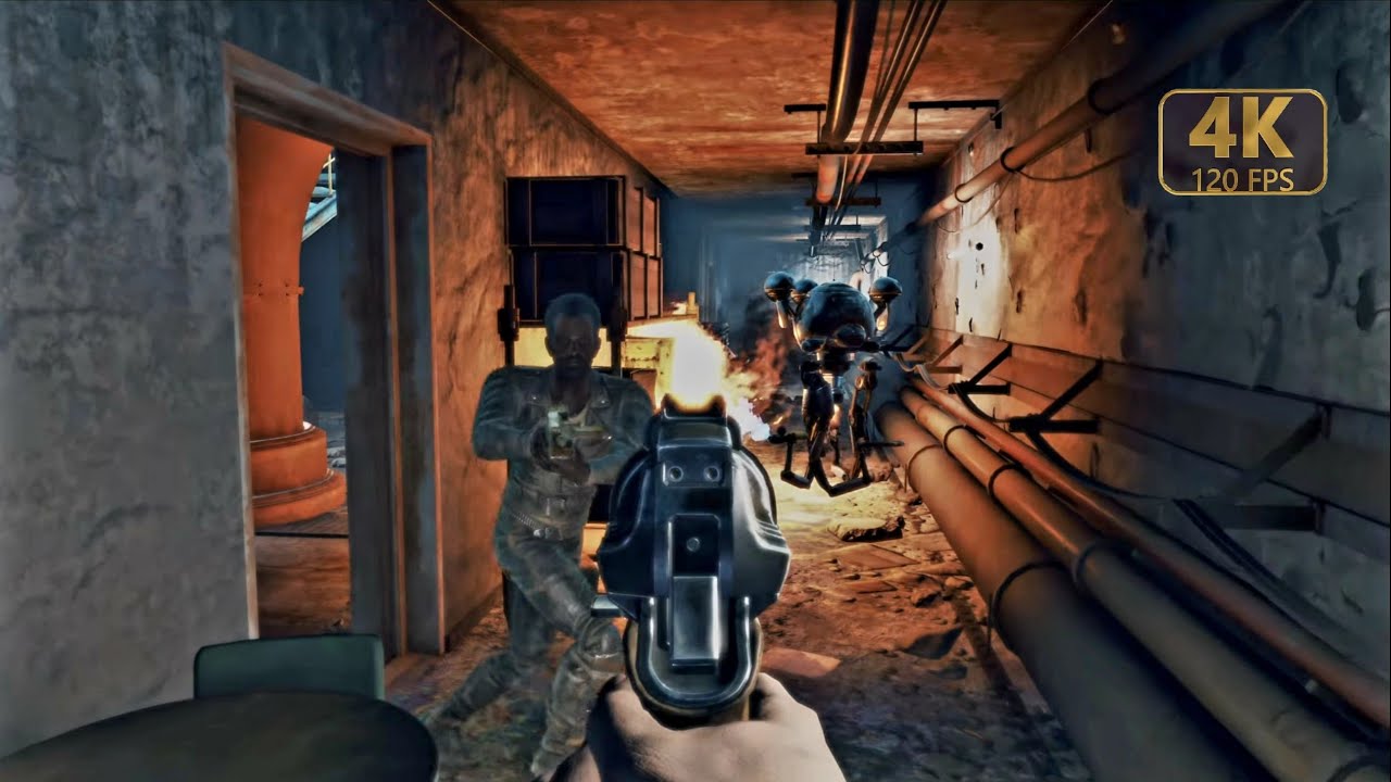 Fallout 4. Survival Video Journal Using IRL Stats, Skills, and DIet. 4K 120 FPS. Day 5.