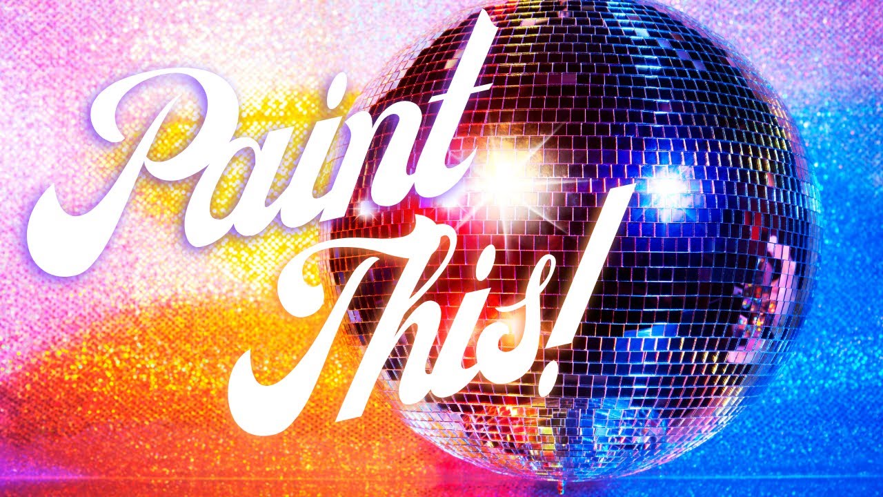 Painting A Shimmering, Technicolor Disco Ball - Watercolor Tutorial