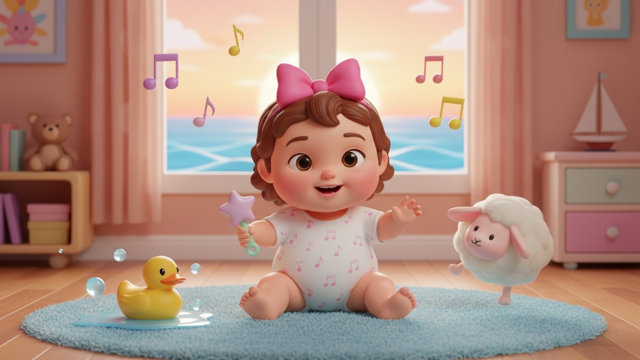 Let’s Play with Baby Mia 🎀🍼 | Fun Nursery Rhyme for Kids | Sing Along & Learn