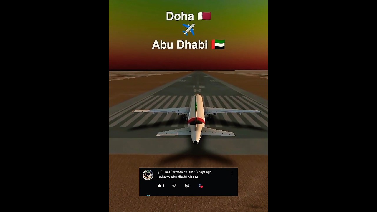 Doha 🇶🇦 ✈️ Abu Dhabi 🇦🇪😘