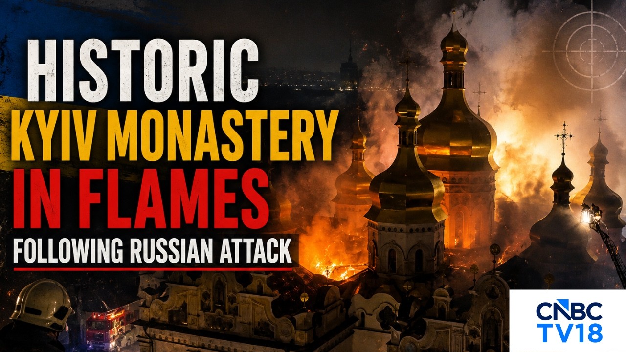Russia Launches Major Strike On Kyiv | UNESCO Heritage Site Hit: Fire Erupts At Pechersk Lavra |N18G