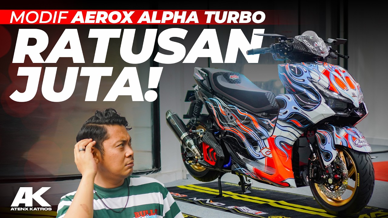 KING OF AEROX !! Modifikasi Yamaha Aerox Alpha Turbo by Nakano Garage #AtenxKatros