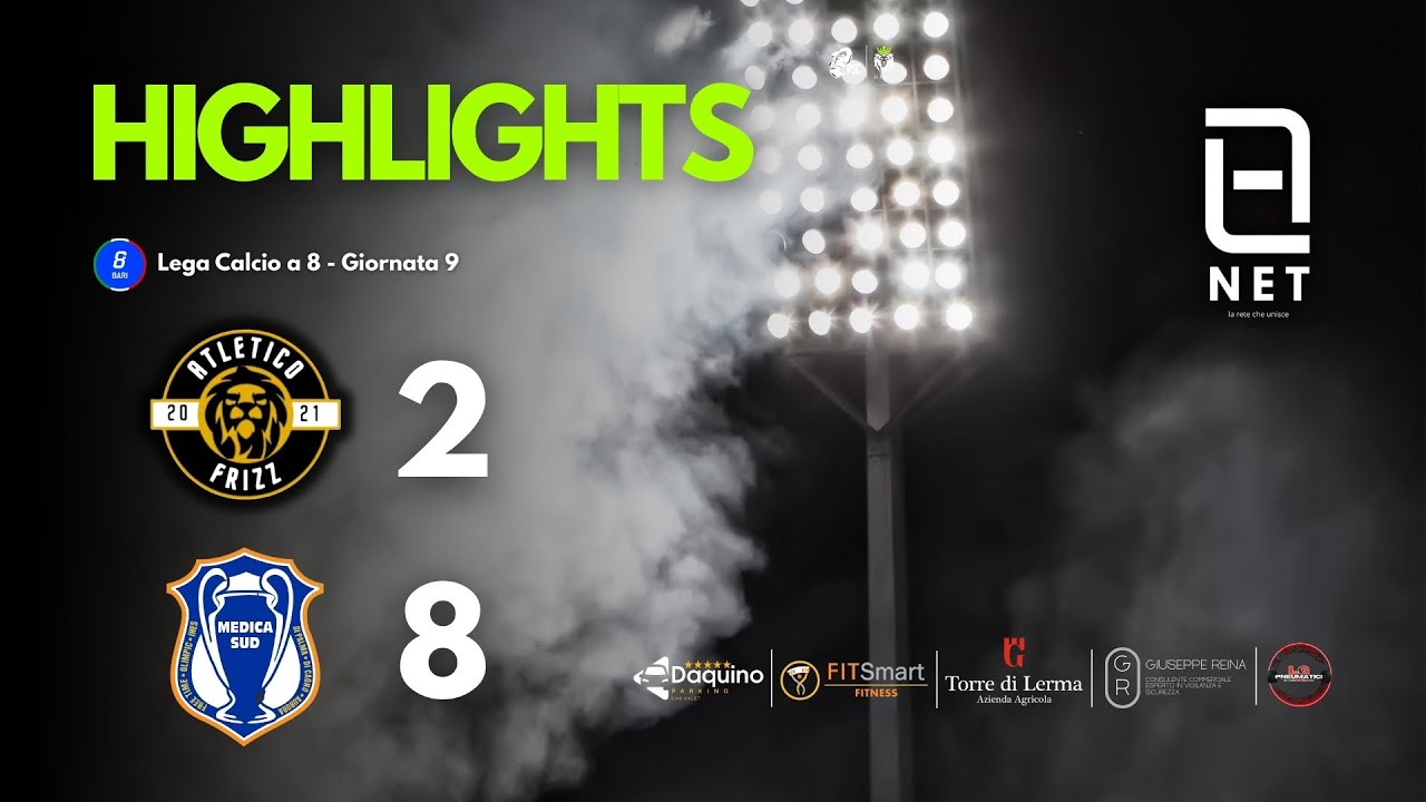 Highlights Net Lega Calcio a 8 | Atletico Frizz vs Medica Sud William 46