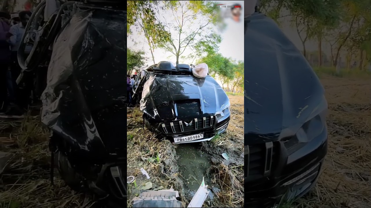 Most Dangerous Accident of Mahindra Scorpio classic ☠🤕#Shorts #ViralShorts Auto Guru India